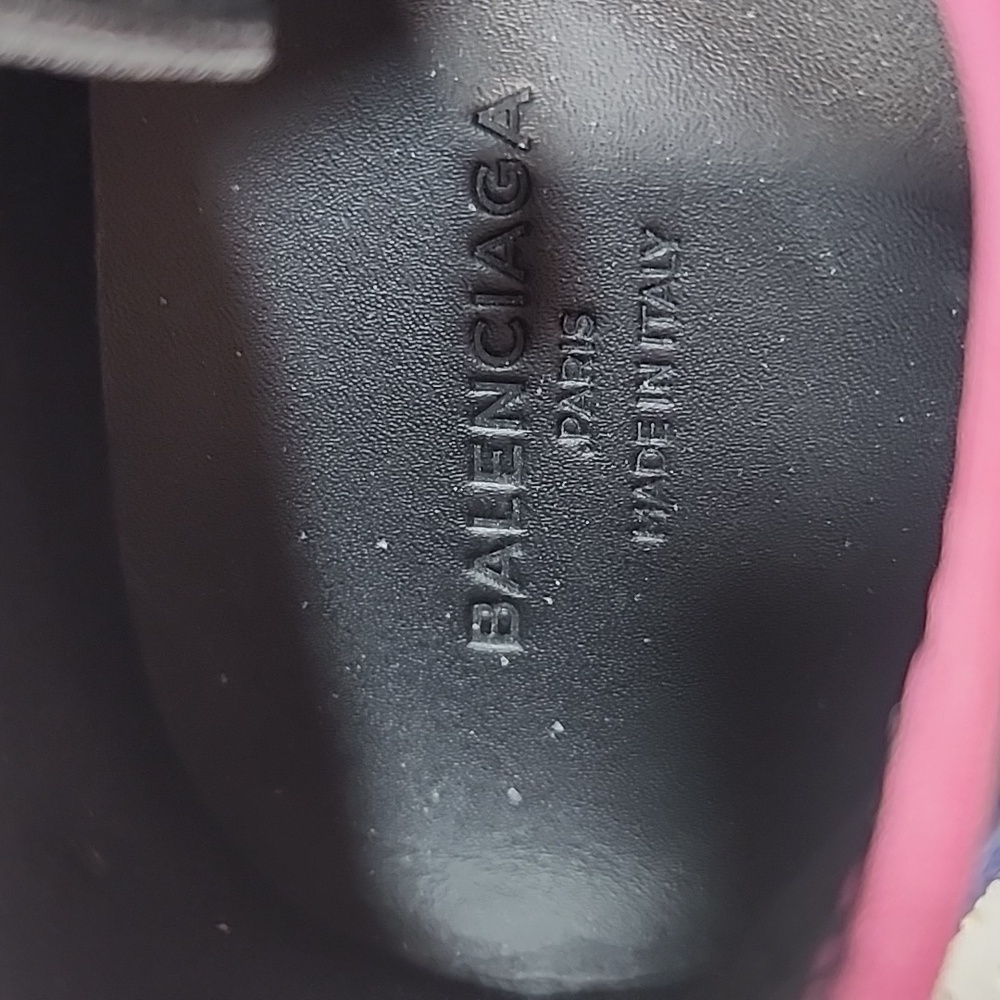 Balenciaga Black and Pink Women's Sneakers - Picture 9 of 15